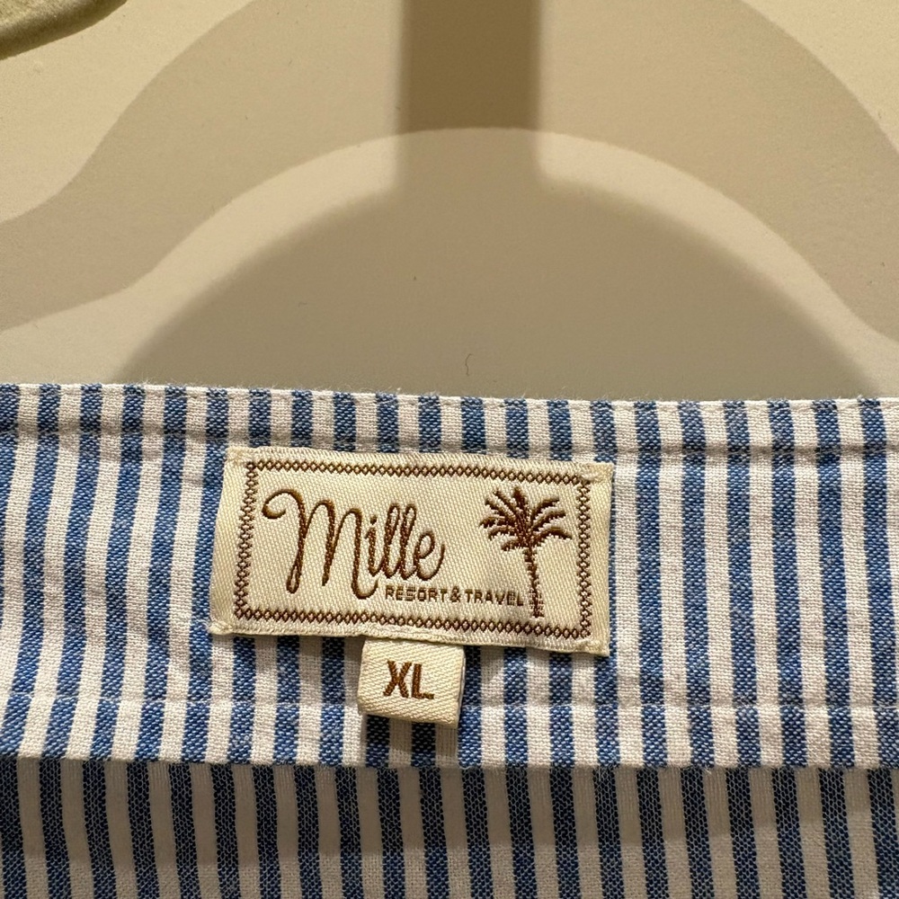 Blue and White Striped Blouse - Picture 4 of 4